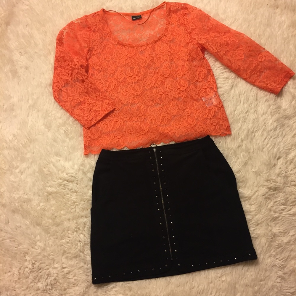 Ginatricot Lace Crop Top